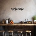 Load image into Gallery viewer, Metal Wall Decor With Welcome Inscription
