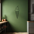 Load image into Gallery viewer, Ice Cream Cone Metal Wall Art
