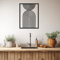 Load image into Gallery viewer, Decorative Shapes And Frame Metal Wall Art
