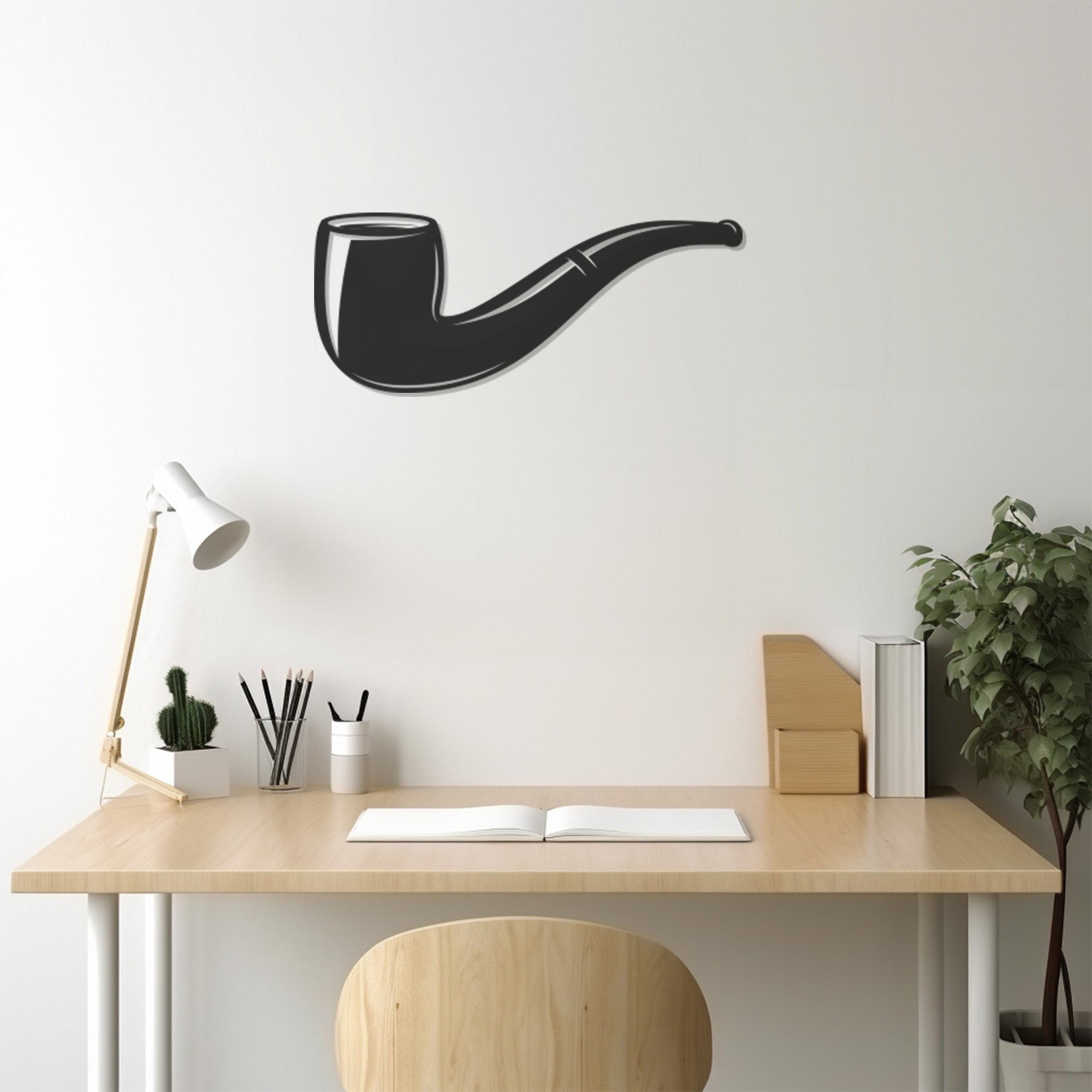 Smoking Pipe Metal Wall Art