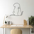 Load image into Gallery viewer, Dog And Cat Line Art Metall Wall Decor
