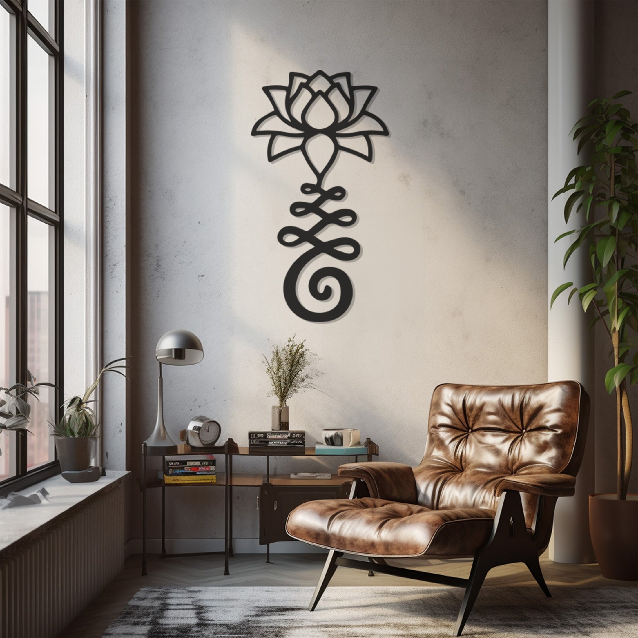 Lotus Flower Metal Wall Decor