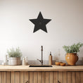 Load image into Gallery viewer, Black Star Shadow In The Middle Metal Wall Art, Metal Wall art
