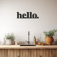 Load image into Gallery viewer, Metal Wall Decor With Hello Lettering
