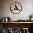 Load image into Gallery viewer, Mercedes Logo Metal Wall Art Decor
