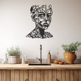 Load image into Gallery viewer, Portrait Of Minimalist Woman Metal Wall Art
