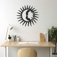 Load image into Gallery viewer, Sun And Moon Metal Wall Decor
