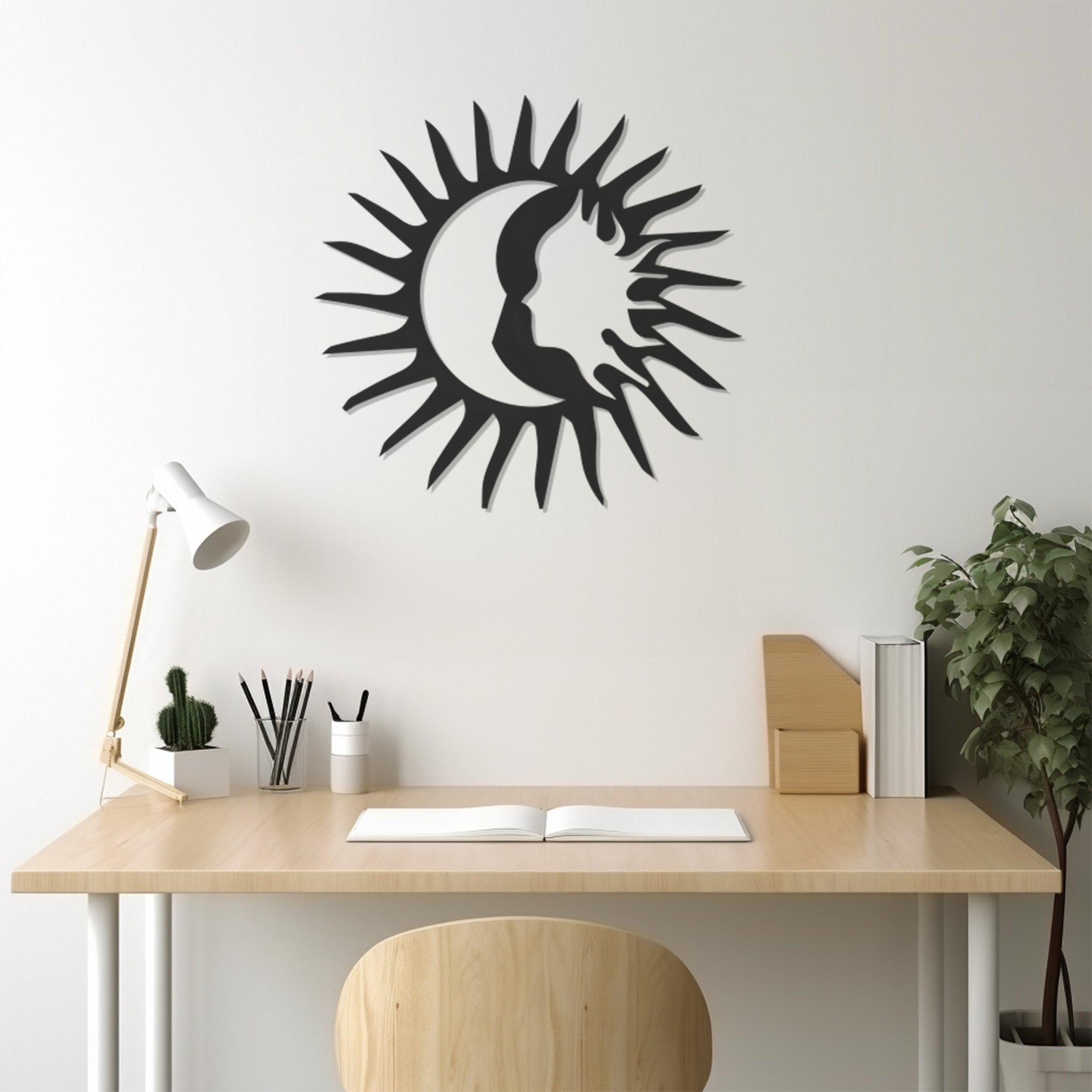 Sun And Moon Metal Wall Decor