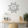 Load image into Gallery viewer, Sea Sun Geometric Metal Wall Decor
