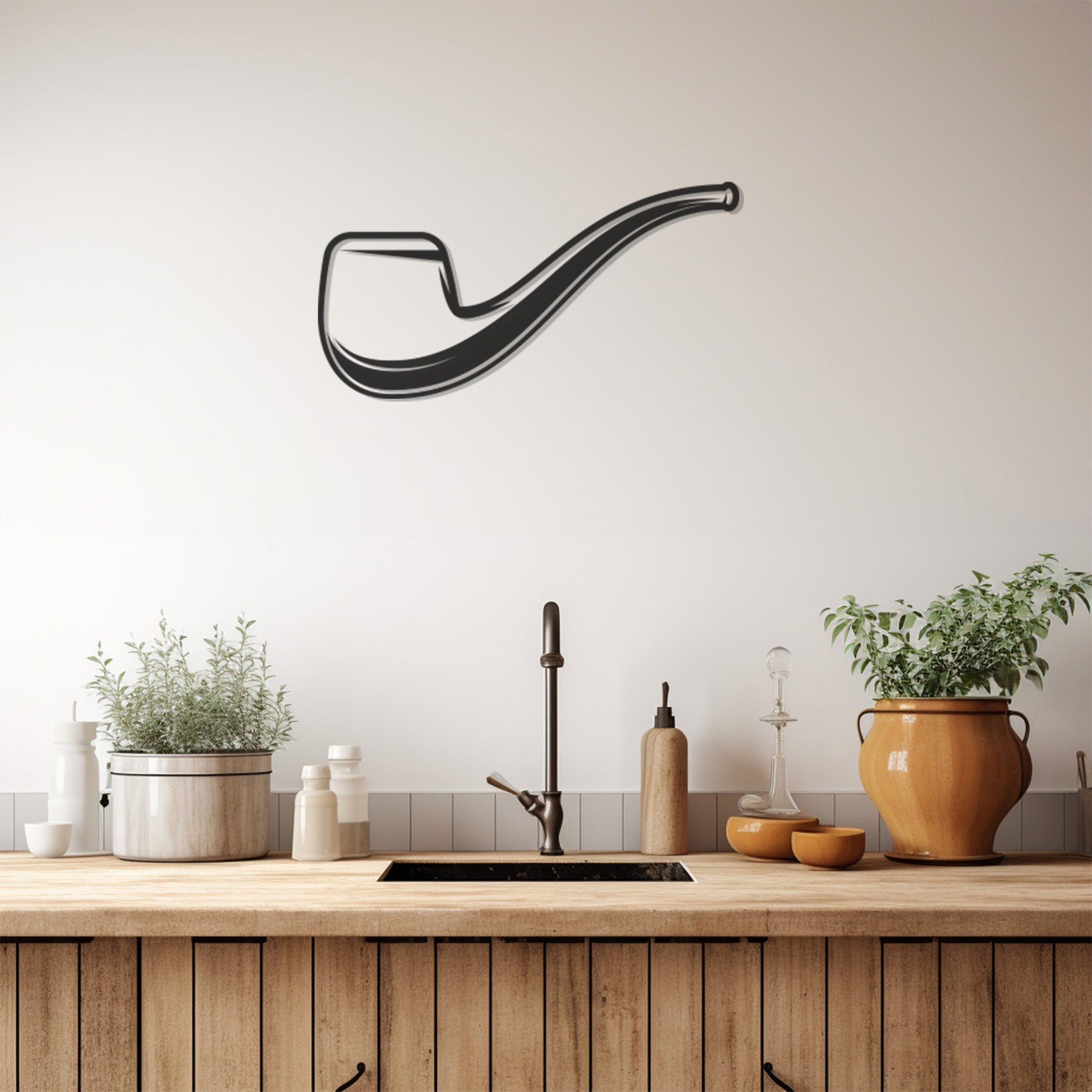 Pipe Metal Wall Art