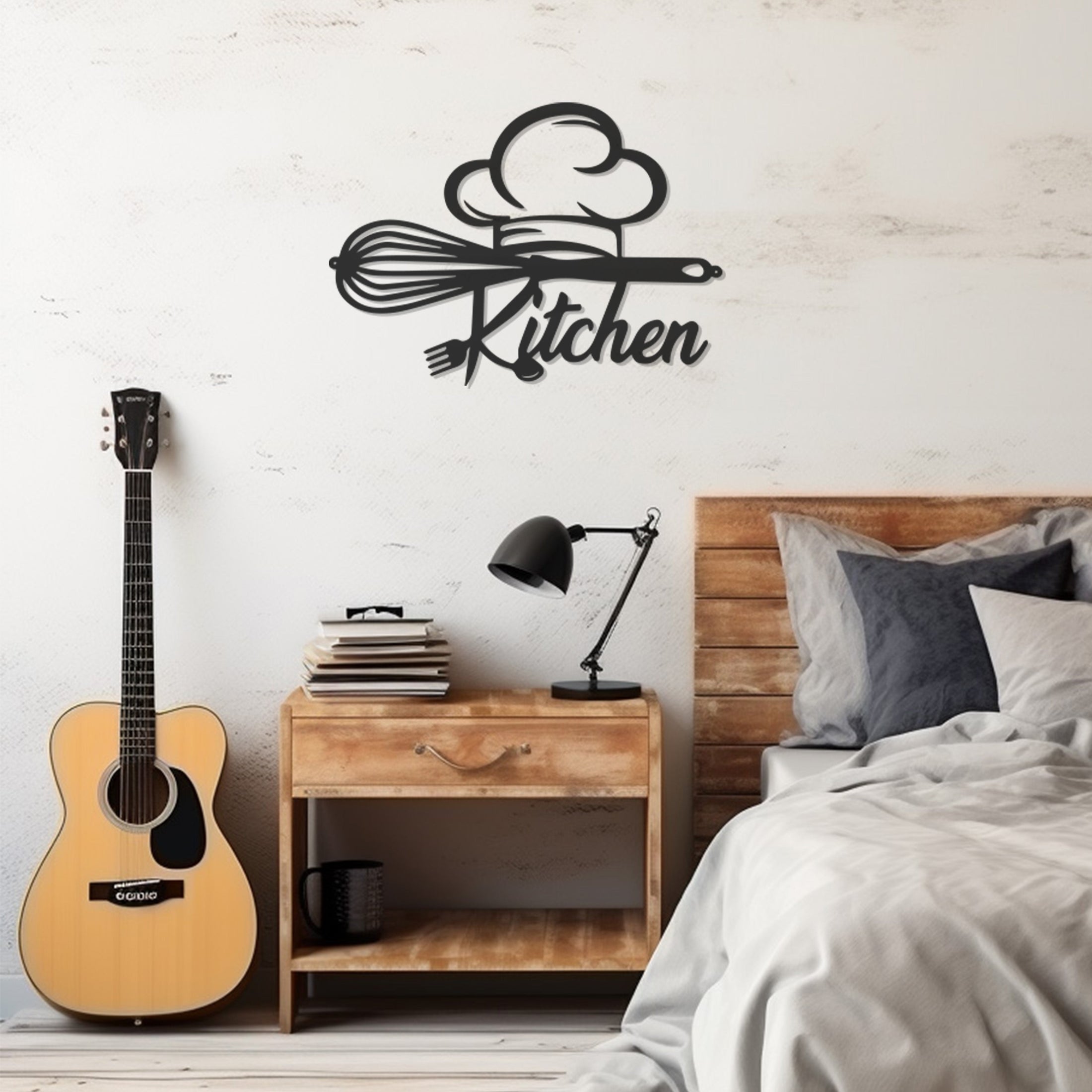 Kitchen Lettering Metal Wall Decor, Wall Decor, Metal Wall art