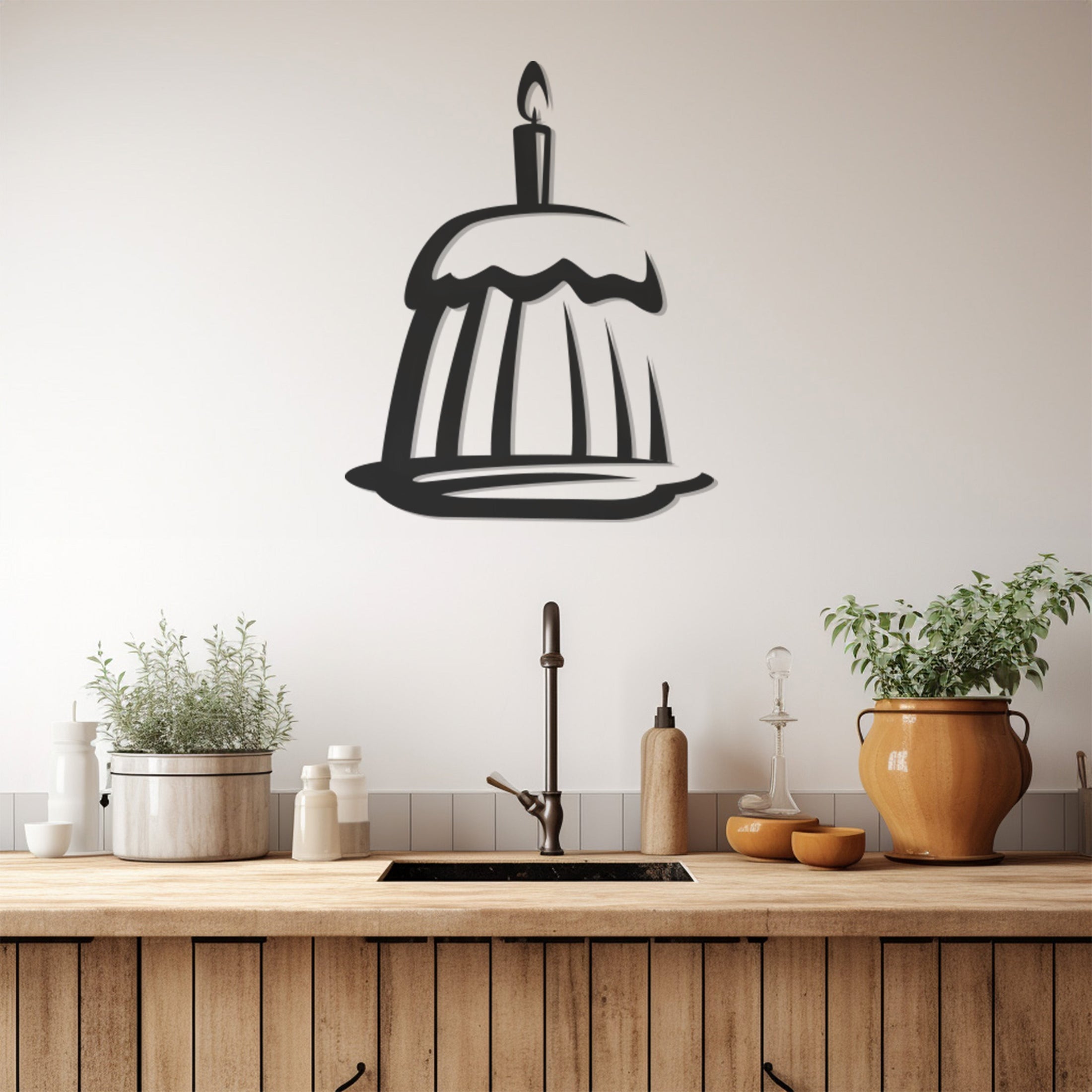 Cake Metal Wall Art