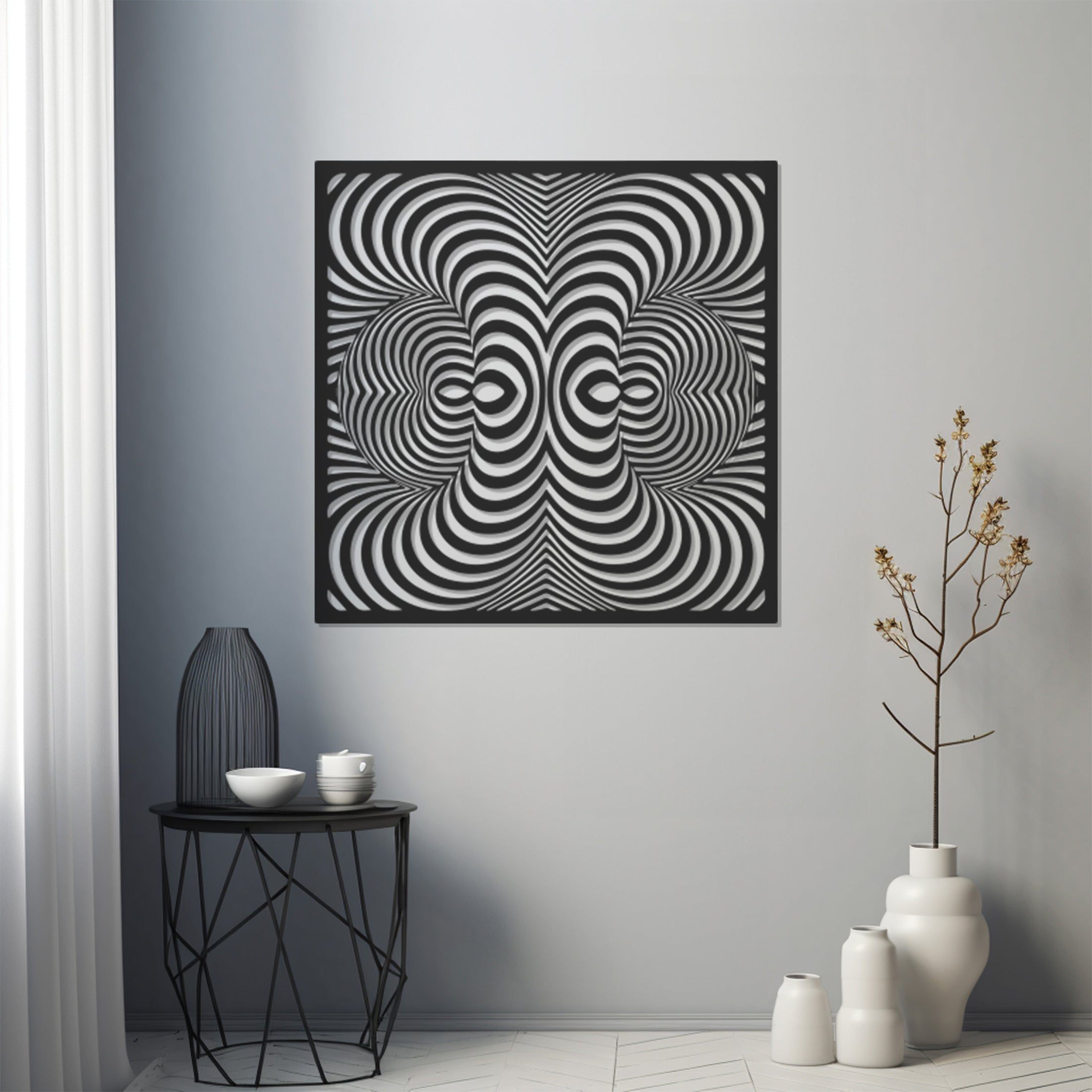 3D Circle Moves Metal Wall Art