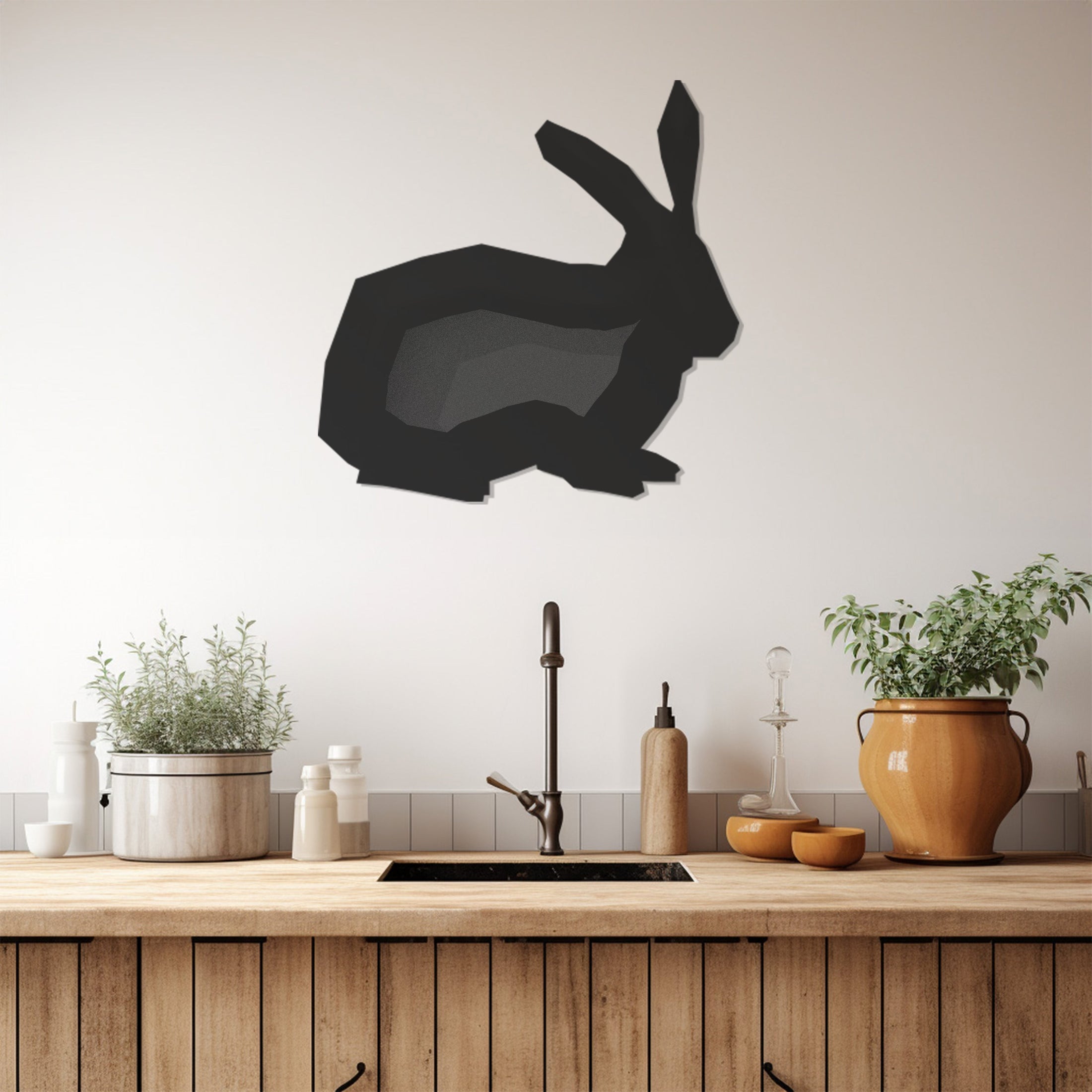 Rabbit Metal Wall Art