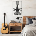 Load image into Gallery viewer, Geometric Words Metal Wall Art
