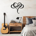 Load image into Gallery viewer, Love, Heart. Infinity Metal Wall Art, Wall Decor, Metal Wall art
