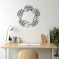 Load image into Gallery viewer, Flower Spiral Metal Wall Art
