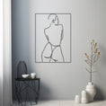 Load image into Gallery viewer, Nude Girl Line Art Metall Wall Art
