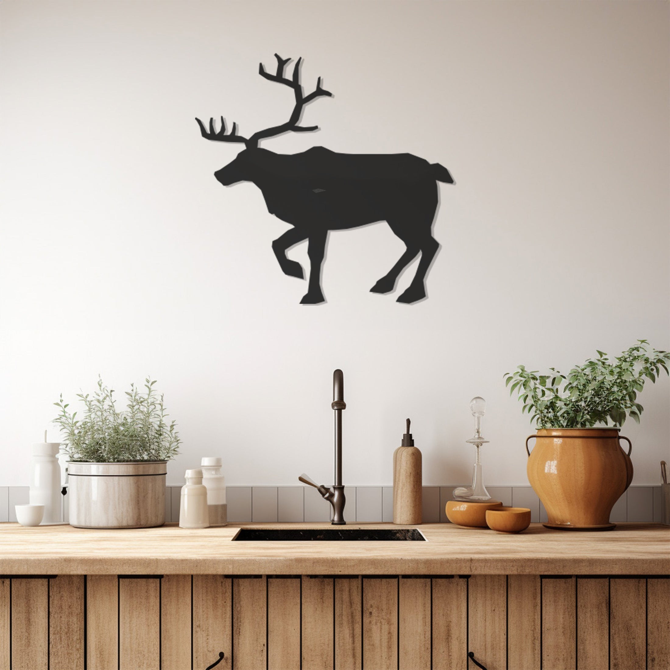 Deer Metal Wall Art, Wall Decor, Metal Wall art