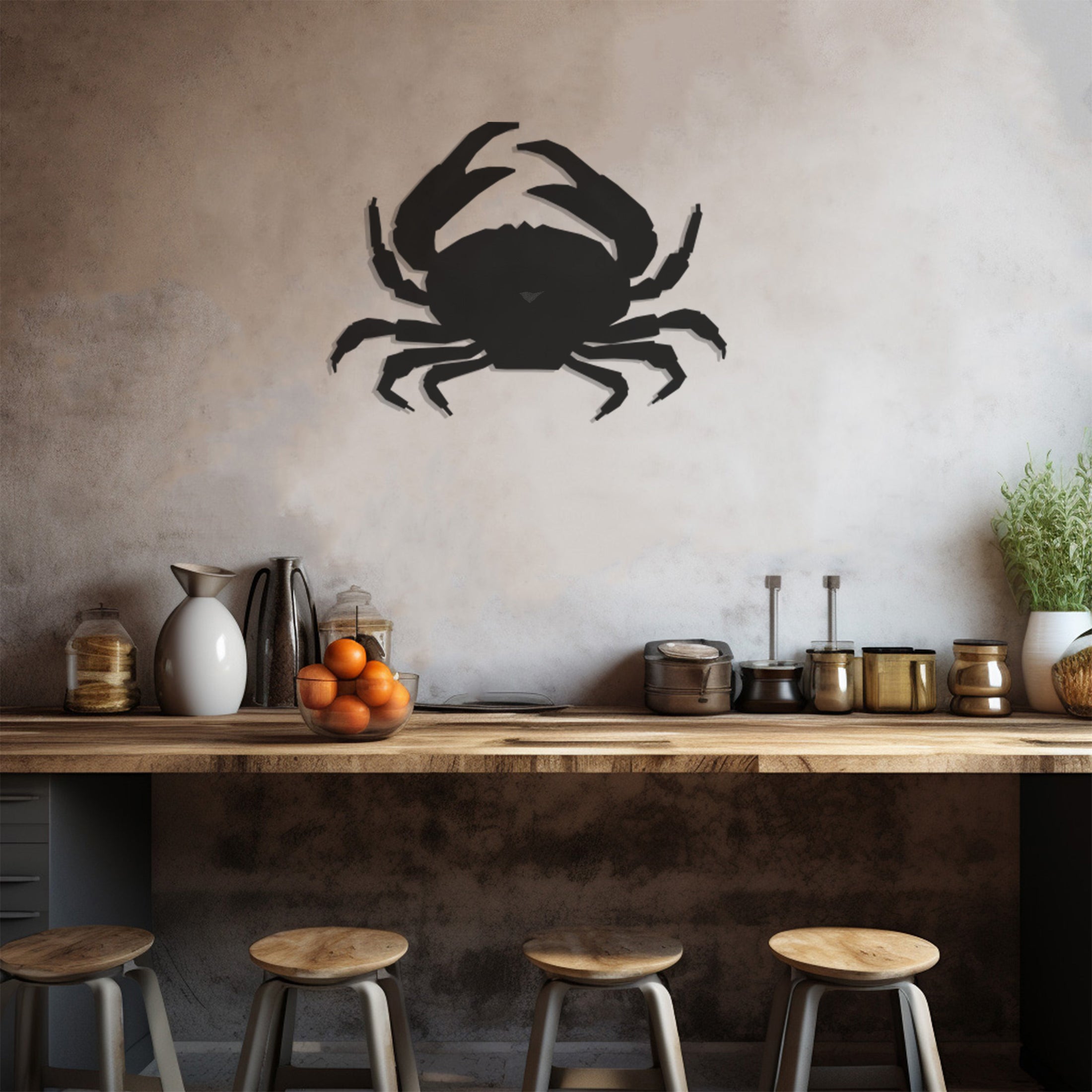 Crab Metal Wall Art