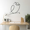 Load image into Gallery viewer, Owl Line Art Metal Wall Decor
