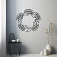 Load image into Gallery viewer, Flower Spiral Metal Wall Art
