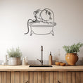 Load image into Gallery viewer, Bathing Girl Metal Wall Art
