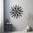 Load image into Gallery viewer, Solar Metal Wall Art Decor With Geometric Pattern
