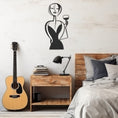 Load image into Gallery viewer, Female Figure Drinking Wine Metal Wall Art
