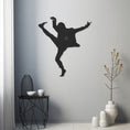 Load image into Gallery viewer, Man Dancing With His Feet In The Air Metal Wall Art
