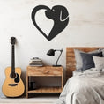 Load image into Gallery viewer, Wall Decor With Heart Silhouette Combining Heart And Dog
