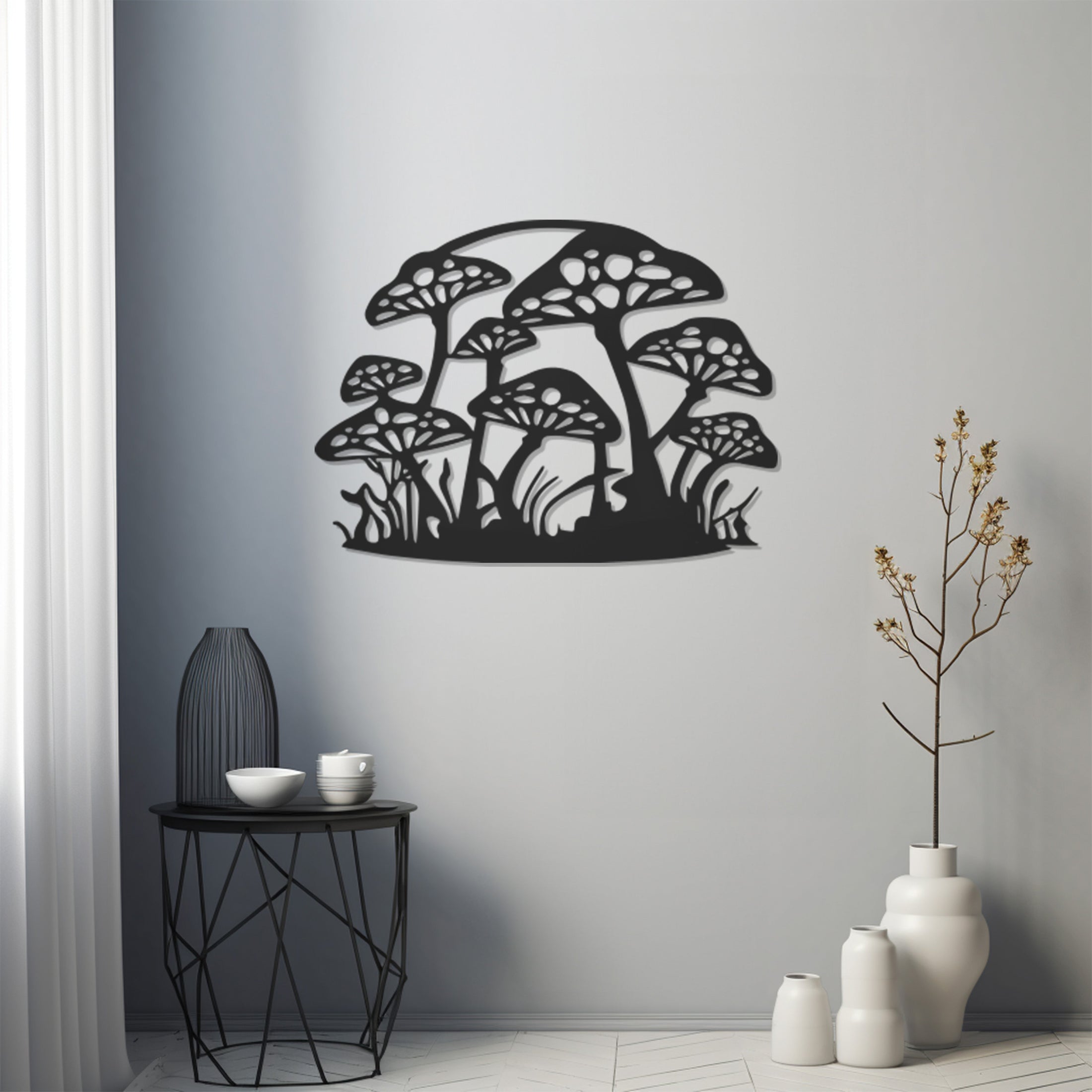 Mushroom Metal Wall Art Decor