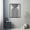 Load image into Gallery viewer, Decorative Shapes And Frame Metal Wall Art
