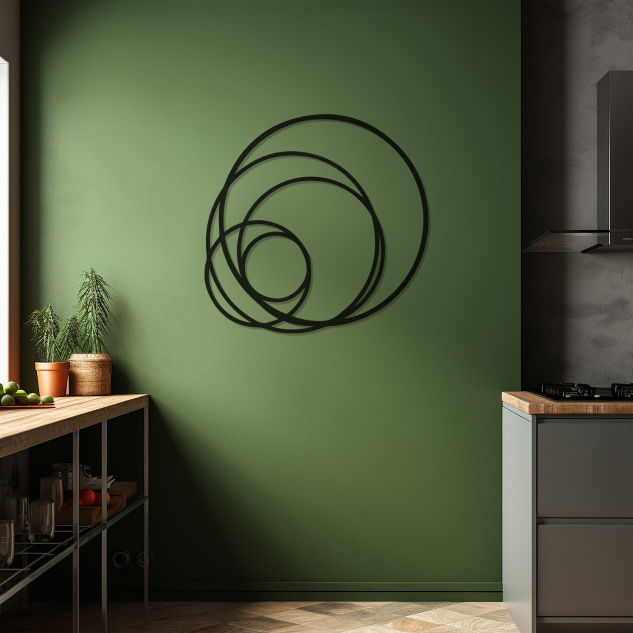 Hoops Metal Wall Art