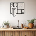 Load image into Gallery viewer, Geometric Design Metal Wall Art Decor, Wall Decor, Metal Wall art
