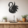 Load image into Gallery viewer, Swan Silhouette Metal Wal Art
