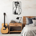 Load image into Gallery viewer, Woman And Flower Metal Wall Art
