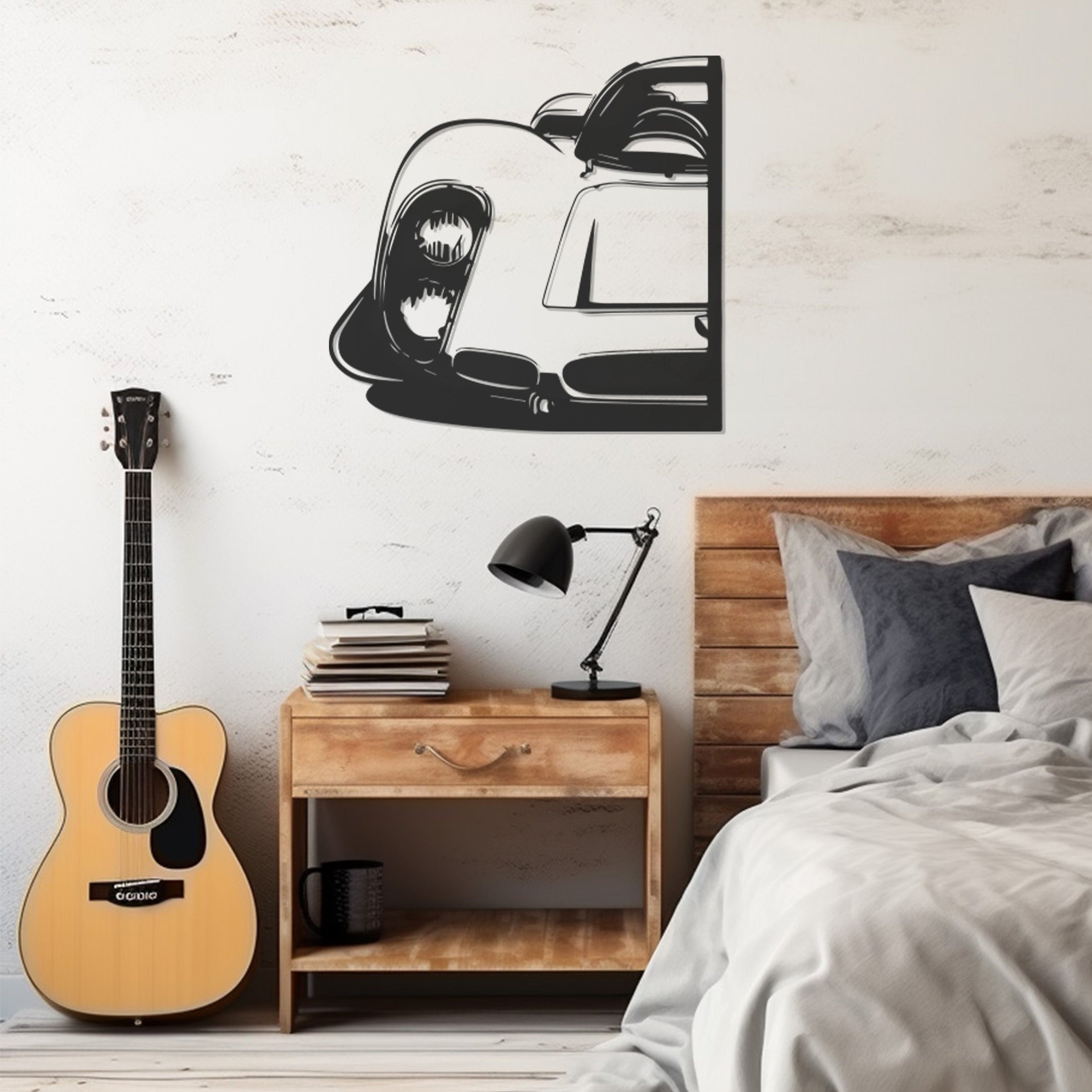 Minimalist Car Metal Wall Art