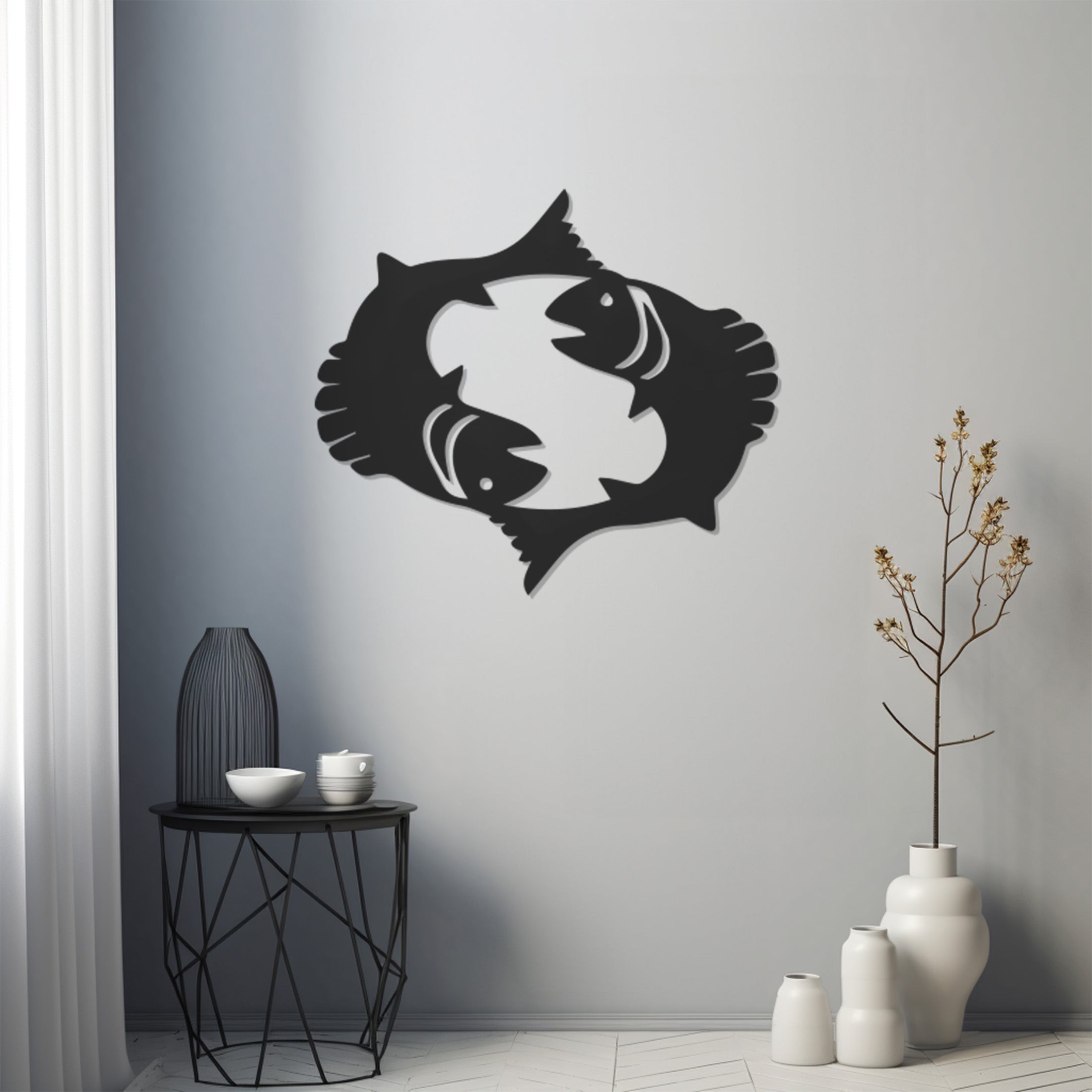 Pisces Metal Wall Decor