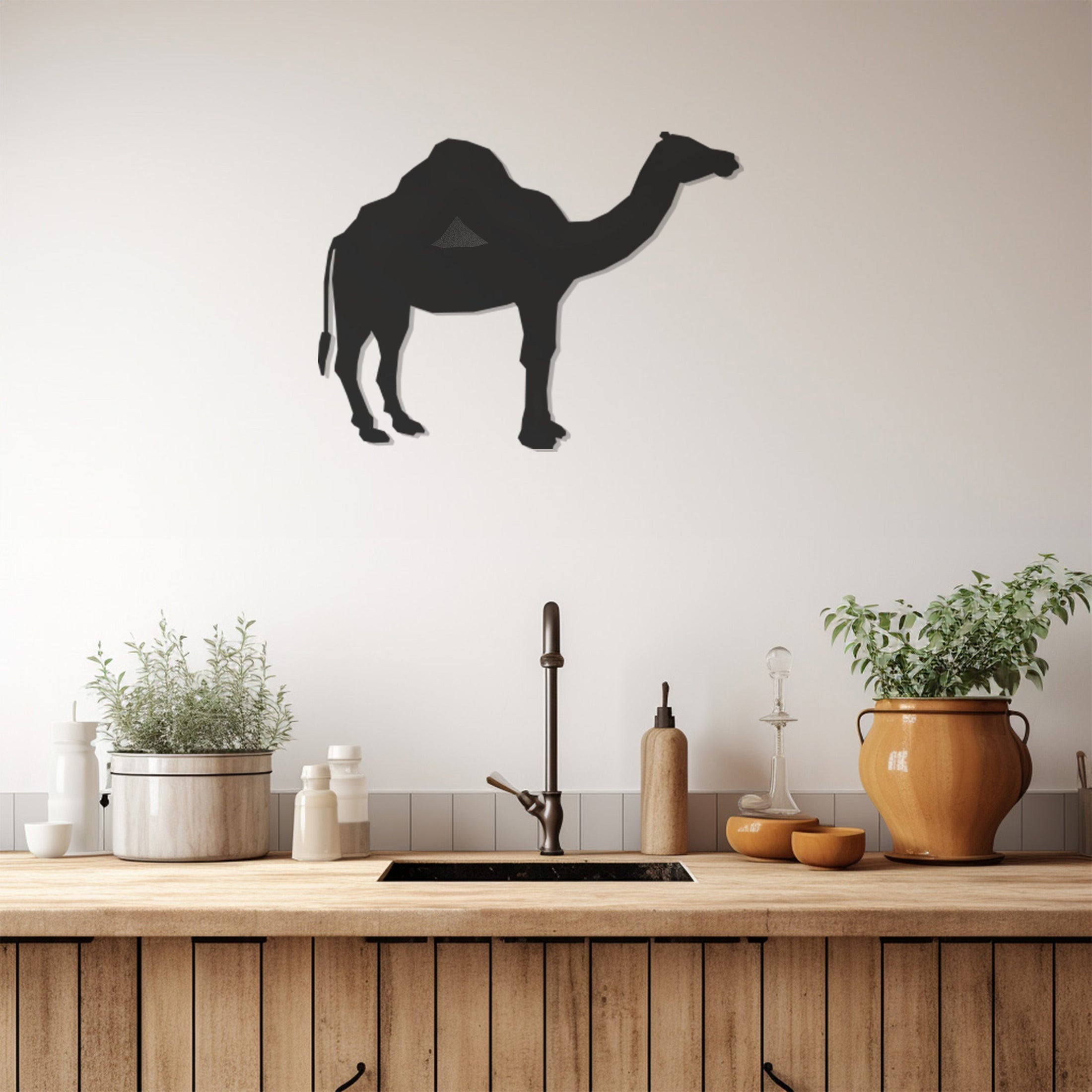 Camel Metal Wall Art