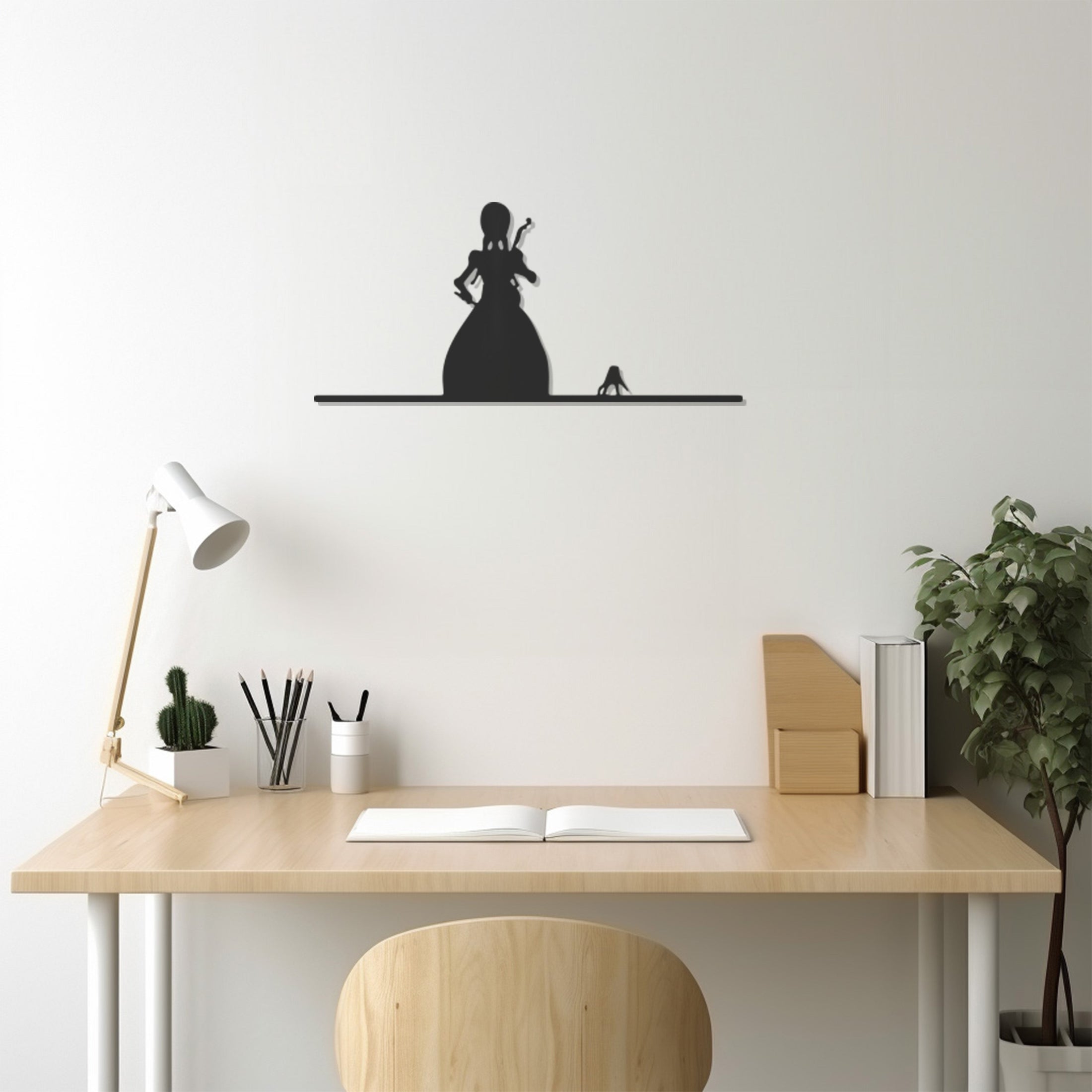 Wednesday Addams Metal Wall Art Decor