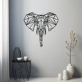 Load image into Gallery viewer, Geometic Elephant Metal Wall Art
