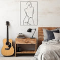 Load image into Gallery viewer, Nude Girl Line Art Metall Wall Art, Wall Decor, Metal Wall art
