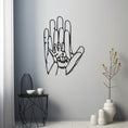 Load image into Gallery viewer, Family Hand Design Metal Duvar Decor Line Art
