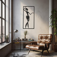 Load image into Gallery viewer, With Earrings And Skirt,African Woman With Hand Figures Metal Wall Art
