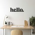 Load image into Gallery viewer, Metal Wall Decor With Hello Lettering
