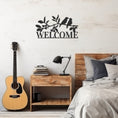 Load image into Gallery viewer, Birds On The Branch Metal Wall Decor In Welcome Post, Metal Wall art
