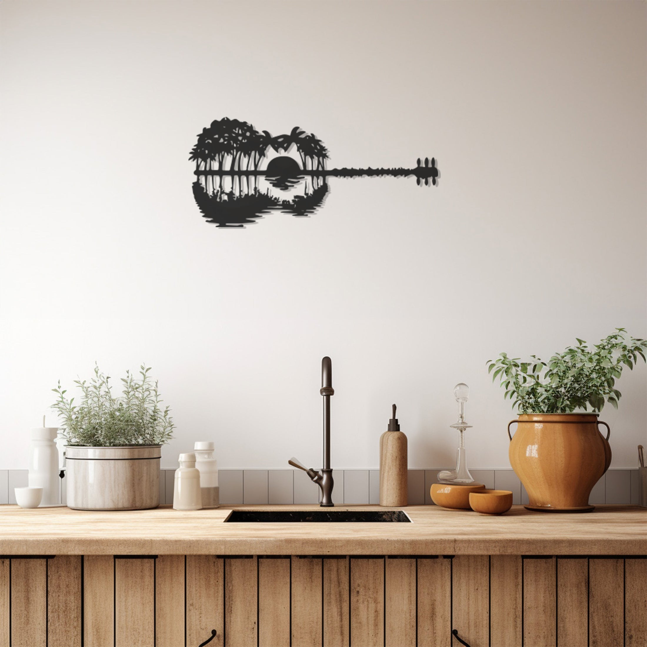 Landscape Design And Landscape Shadow Metal Wall Art