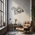 Load image into Gallery viewer, Fish Wall Decor With Geometric Pattern, Wall Decor, Metal Wall art
