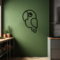 Load image into Gallery viewer, Cute And Confused Parrot Metal Wall Art, Wall Decor, Metal Wall art
